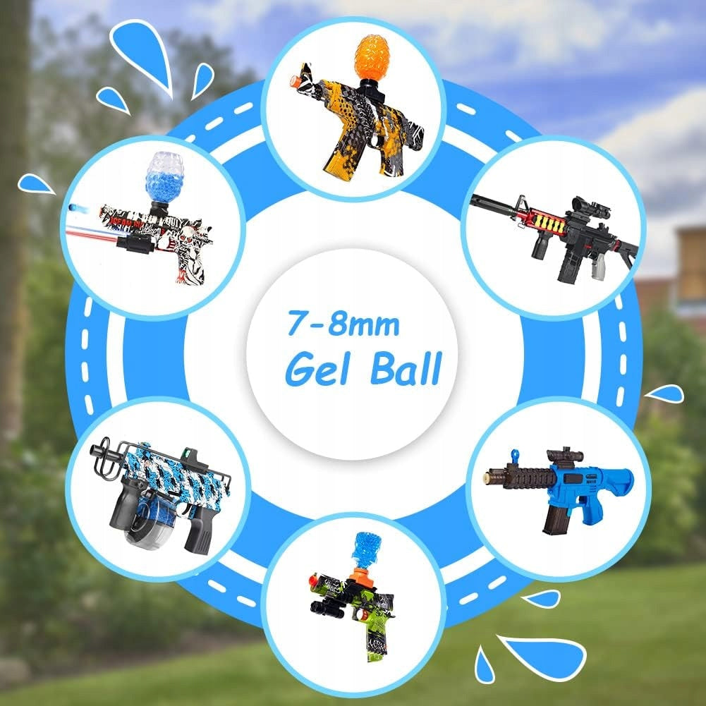 GEL BALLS 7-8mm 120 000 PCS FOR WATER GEL GUN RIFLE GUN Manufacturer code kulki żelowe