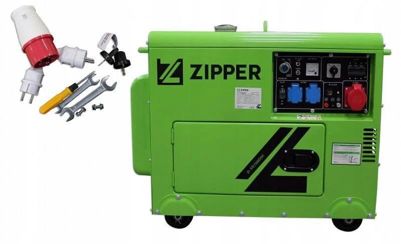 GENERATOR CONSTRUCTION POWER GENERATOR AVR DISEL ZI-STE7500DSH ZIPPER