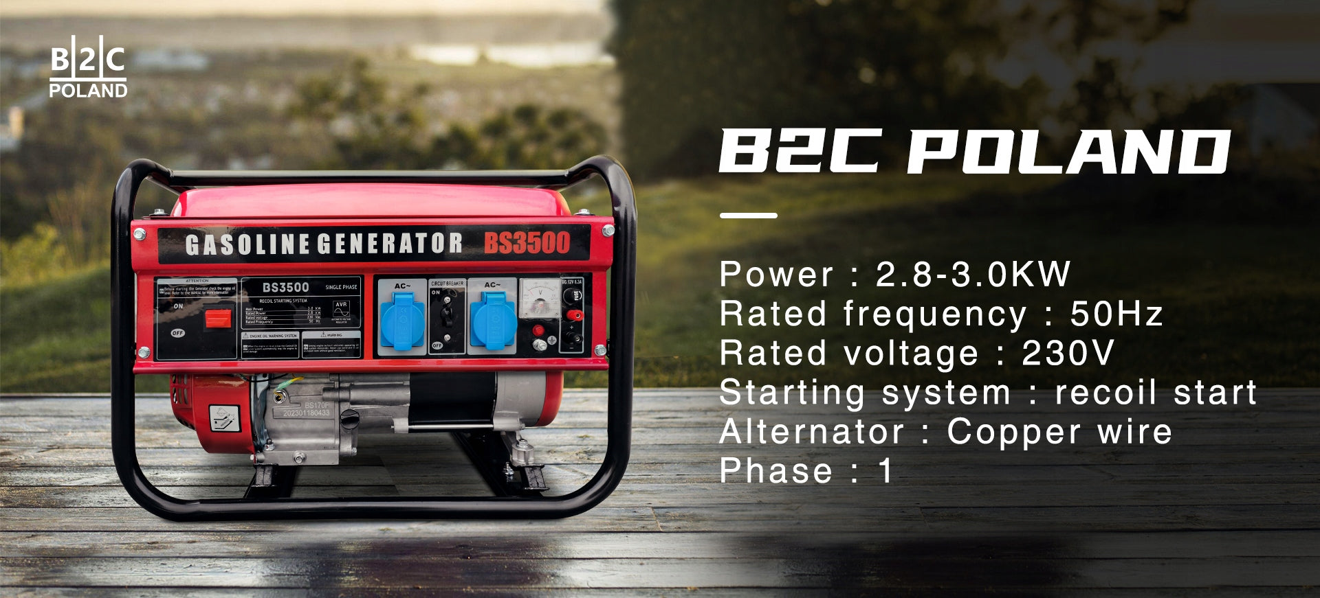GENERATOR POWER PLANT 3000W 3.0kw 3.5kw COPPER Brand no brand