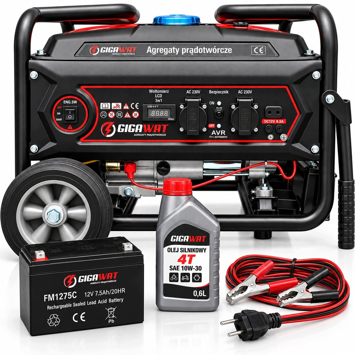 GENERATOR SET 5,1kW current AVR+ Emergency generator power supply PL BRAND