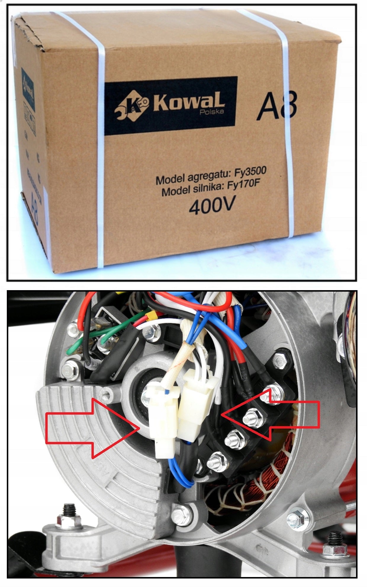 GENERATOR SET 5,2kW current AVR+ COPPER STATOR BLACKSMITH HOUR COUNTER Brand Kowal Polska