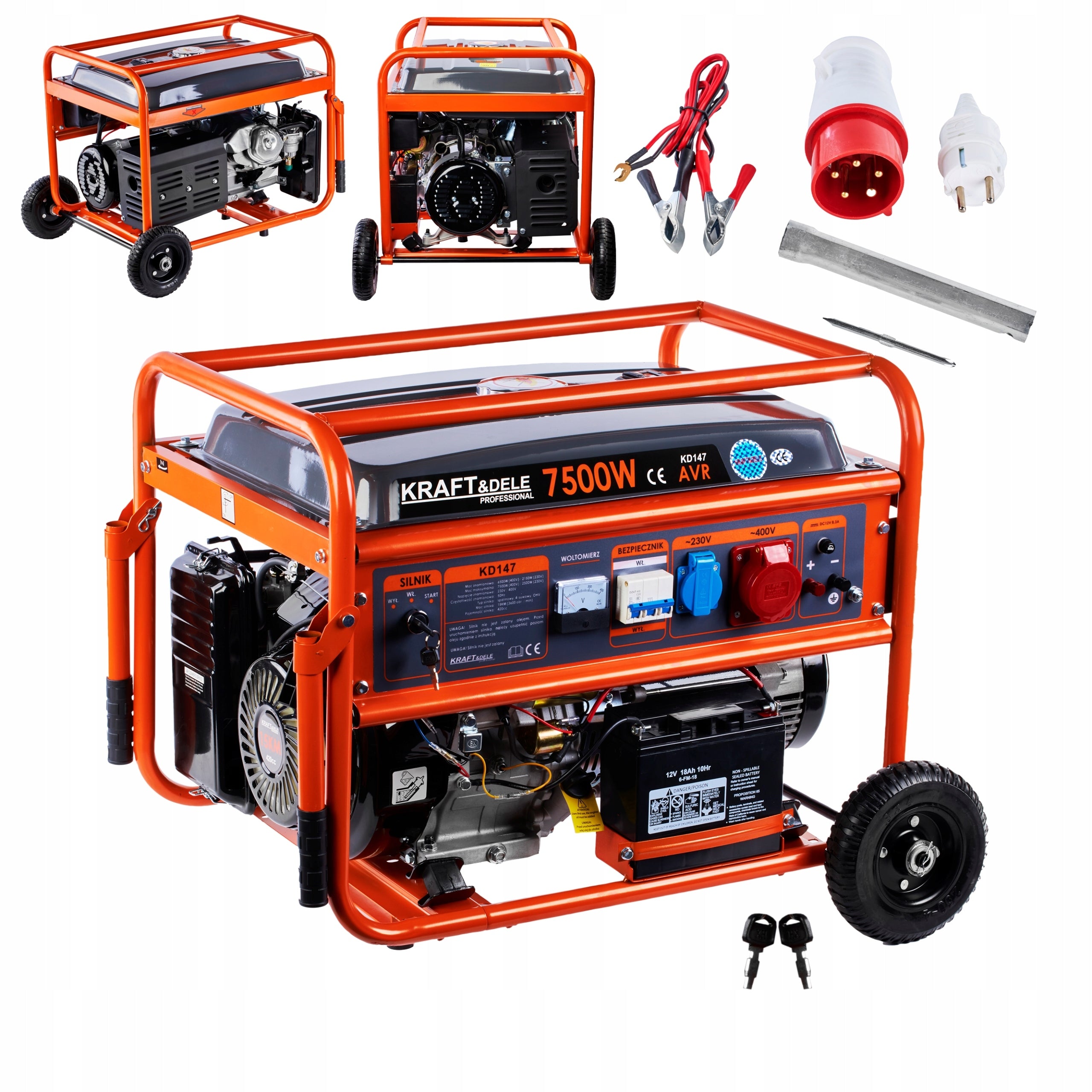GENERATOR SET CURRENT GENERATOR 230/400V FORCE 7,5KW 7500W 3-PHASE *