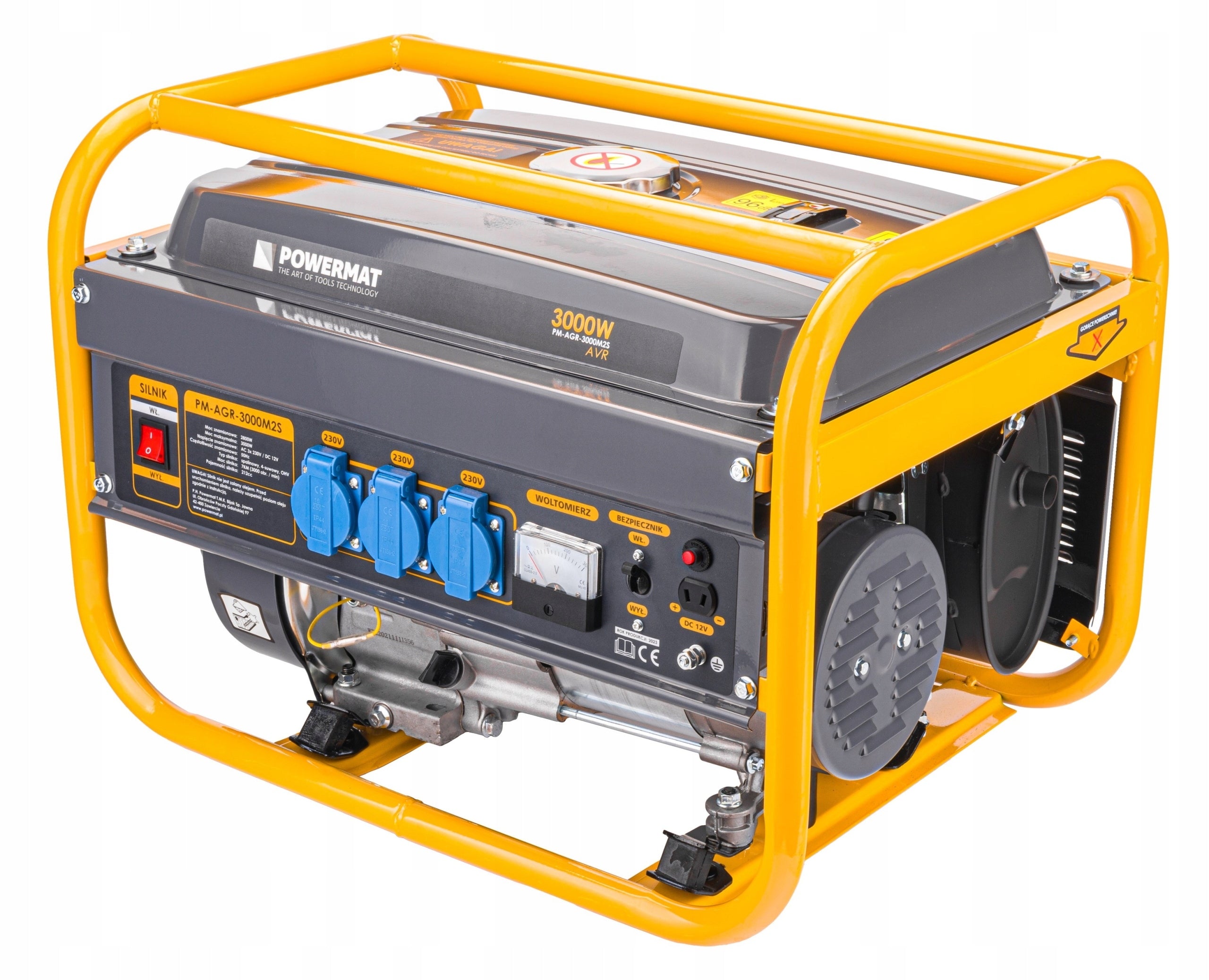 GENERATOR SET CURRENT GENERATOR 3000W 230V 12V STABILIZATION AVR POWERFUL Manufacturer code PM-AGR-3000M2KE / PM1199