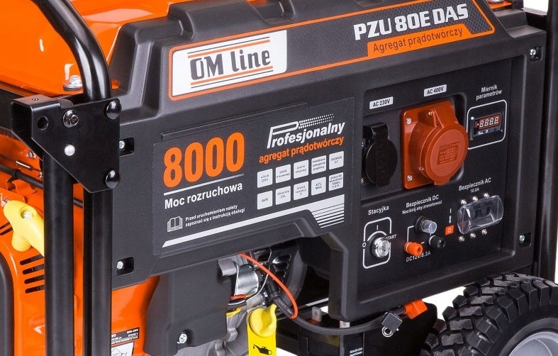 GENERATOR SET OLEO-MAC PZU 80E DAS AVR 230V 400V 420CM3 6,5kW Packaging status original