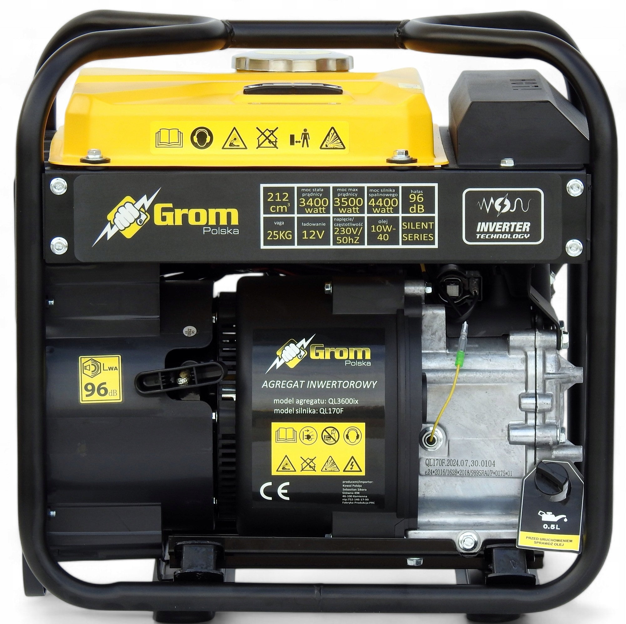 GENERATOR SET inverter 4,4kW COPPER STATOR BLACKSMITH Manufacturer code GROM A18 PRO