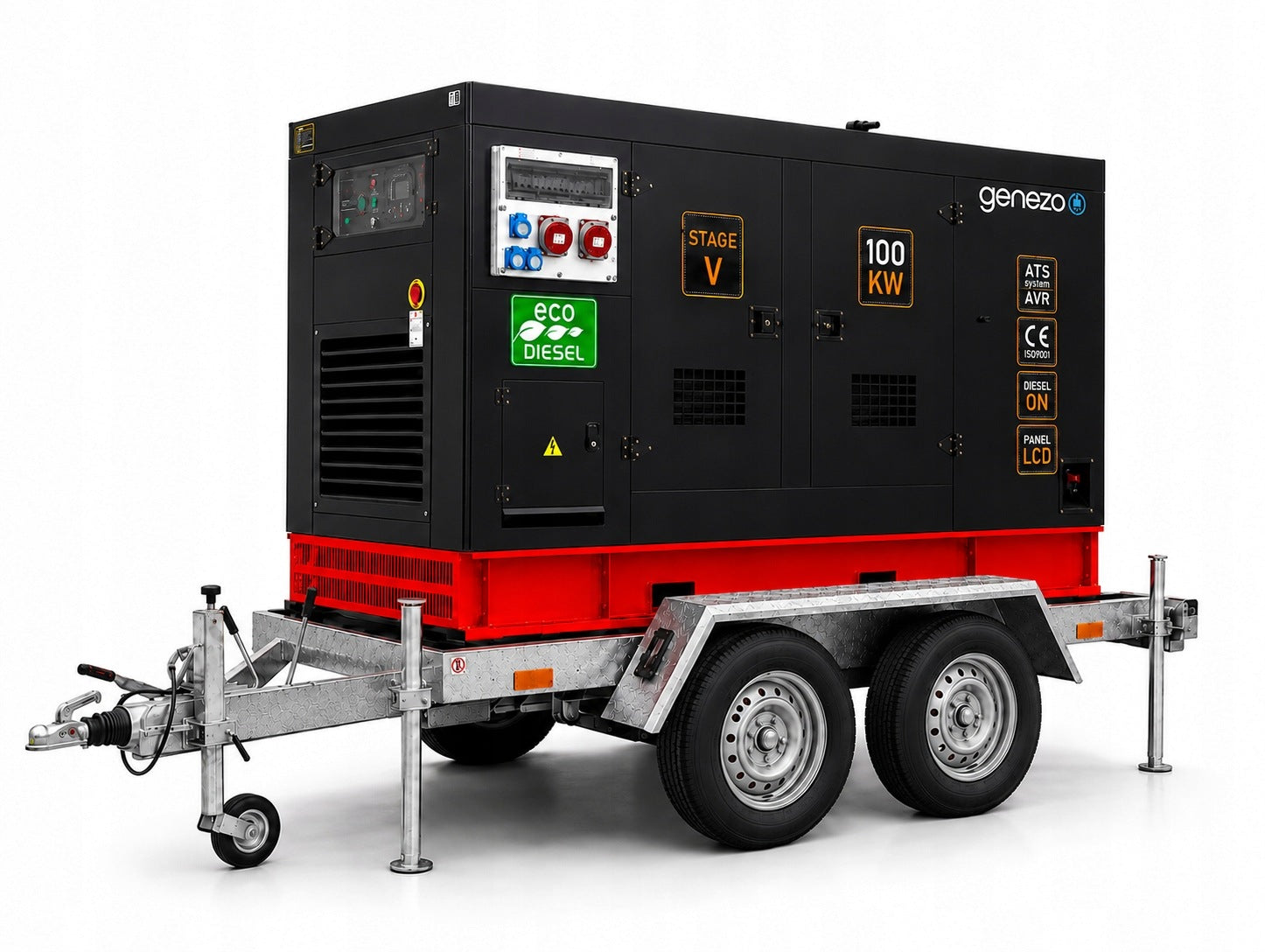 GENEZO 100 kW / 130 kVA Stage V AVR ATS SZR mobile generator set