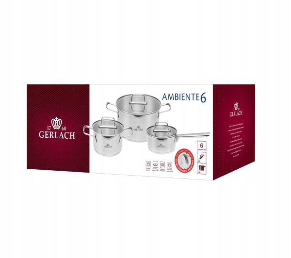 Puodų rinkinys Gerlach Ambiente, 6 dalių