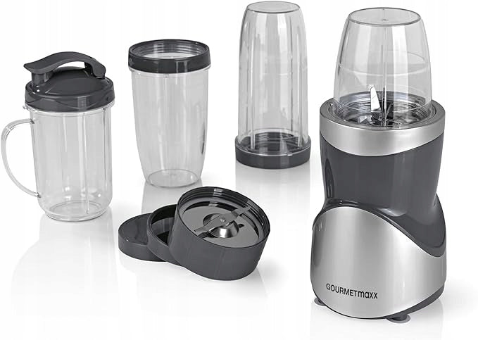GERMAN Cup blender for SMOOTHIE COCKTAILS 2 knives 500W 3 water bottles Brand Gourmetmaxx