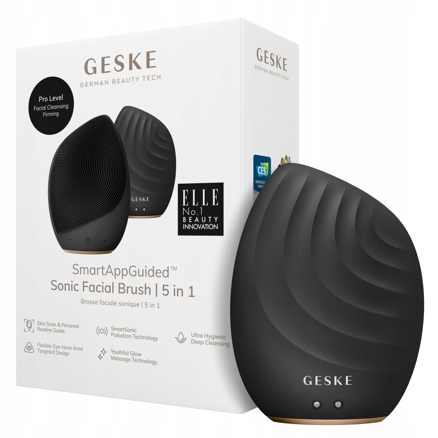 GESKE Sonic Facial Brush | 5 in 1 Face Wash