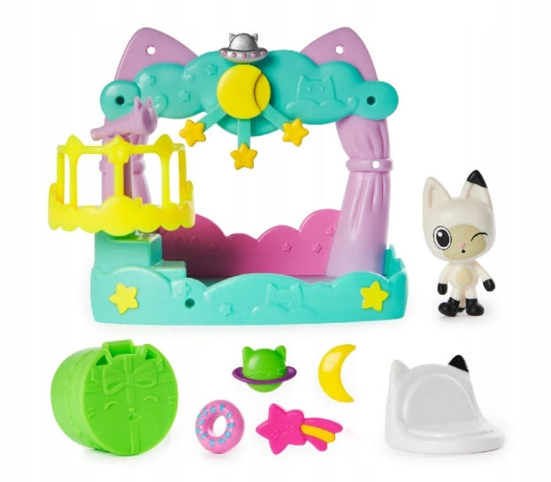 GIFT CAT HOUSE GABI SET BALCONY OBSERVATORY FIGURINE KITTY PANDA Packaging status original