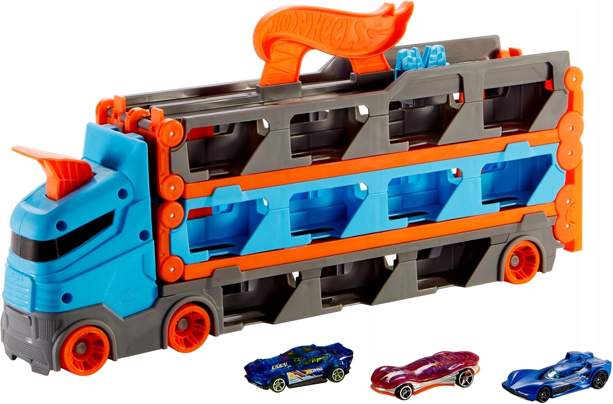 GIFT Truck Hot Wheels Transporter Super Race +CARS+FREEBIES Packaging status original