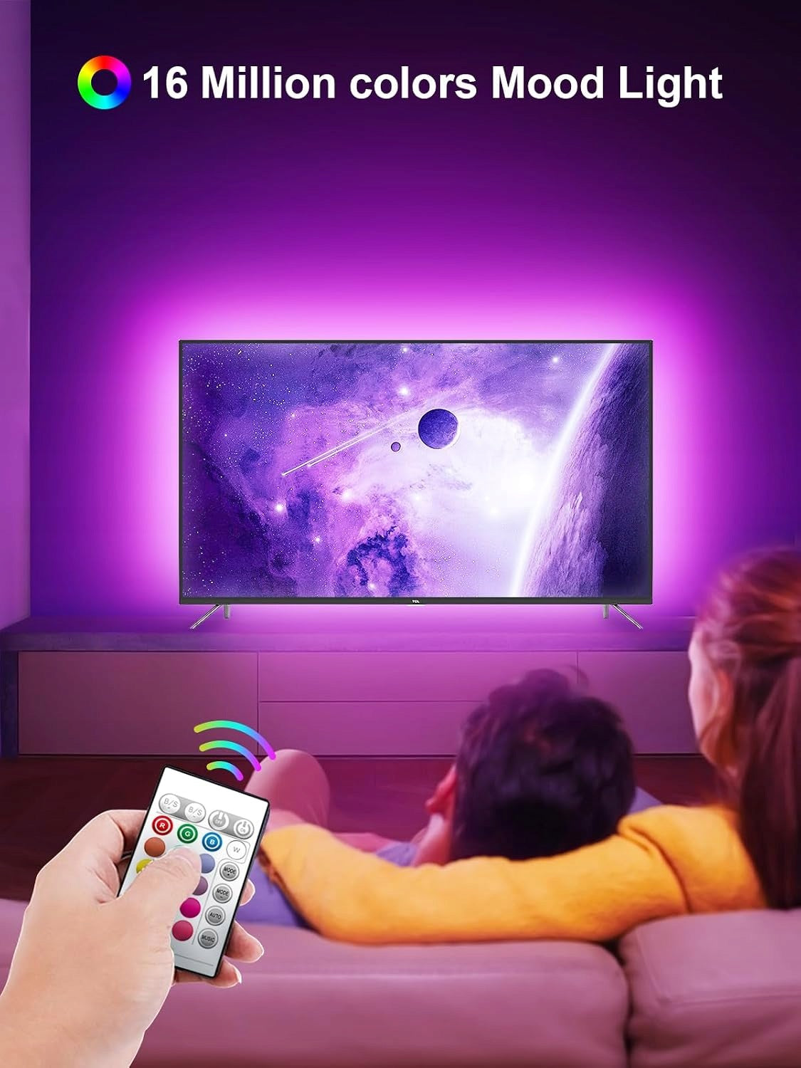 GIPOYENT LED Lighting for TV with Adjustable Brightness