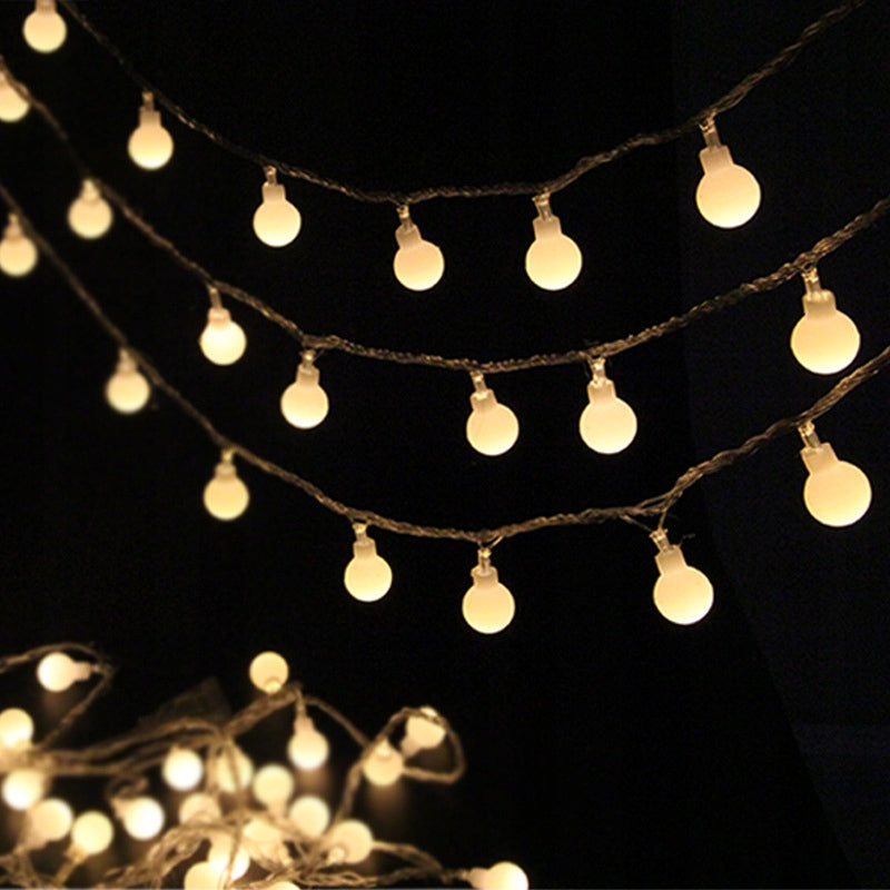 GIRLAND 15m Lamps 50pcs garden bulbs Length 1500 cm