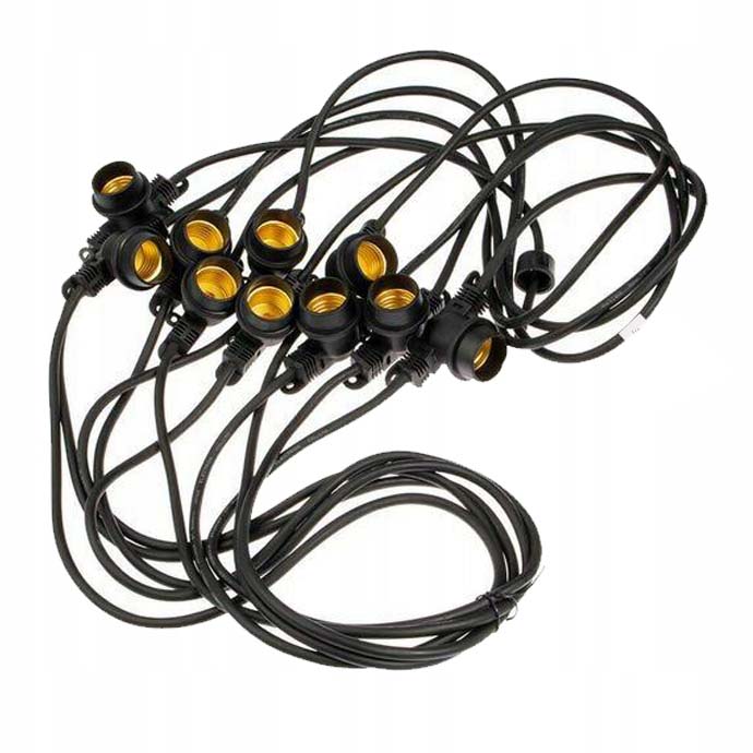 GIRLANDA LED chain 15m E27 garden lamp TARAS Batteries included no