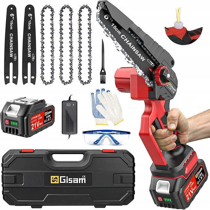 GISAM FEEYOO CORDLESS MINI CHAINSAW 650W 11 M/S SET