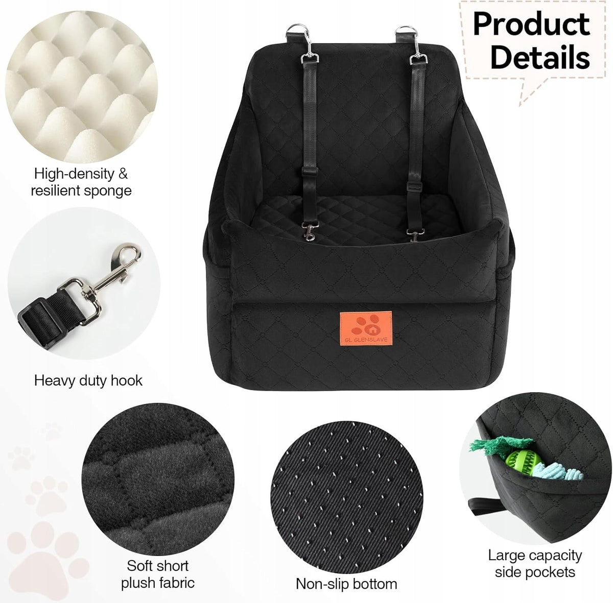 GL GLENSLAVE Car seat for small and medium dogs up to 16kg Brand no brand