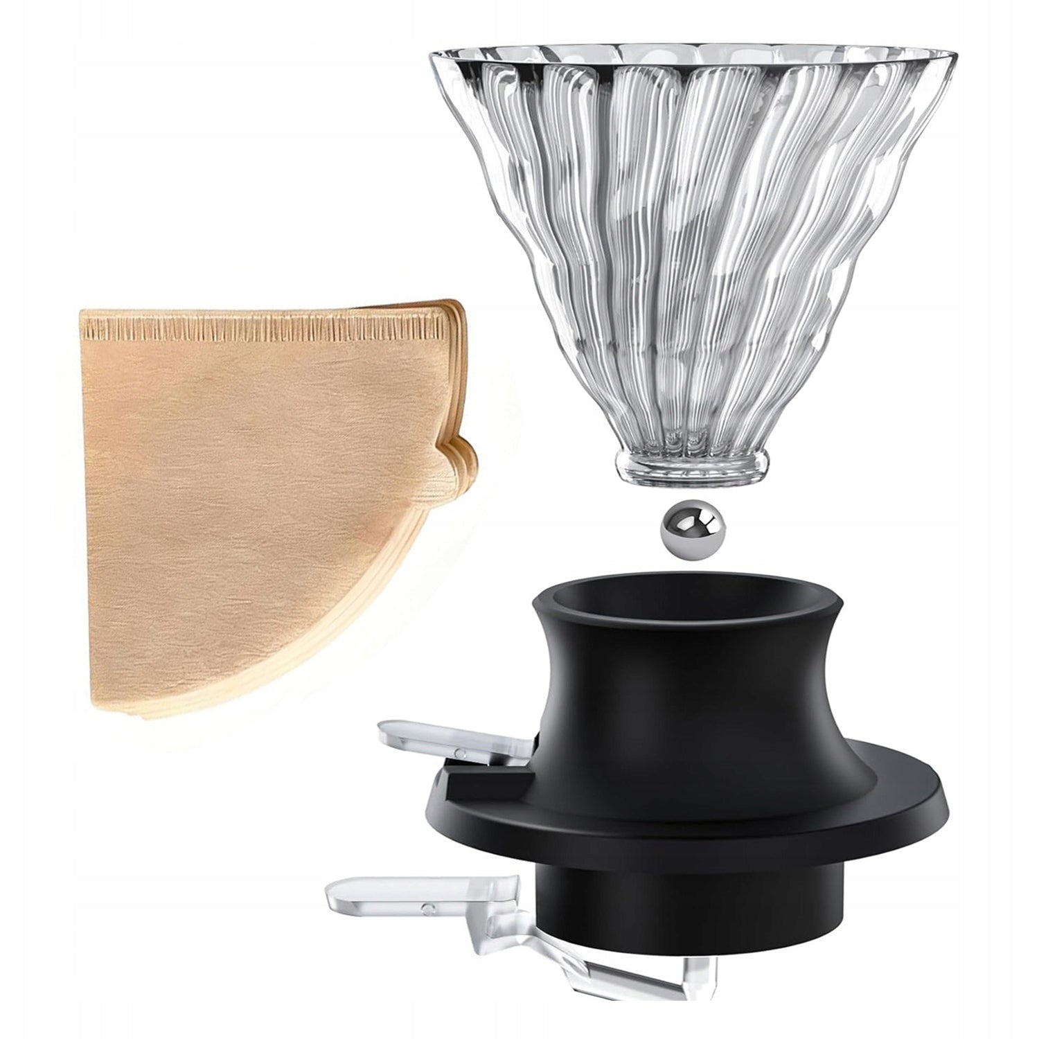 GLASS DRIPPER OVERFLOW INFUSER – FOR COFFEE 200 ML