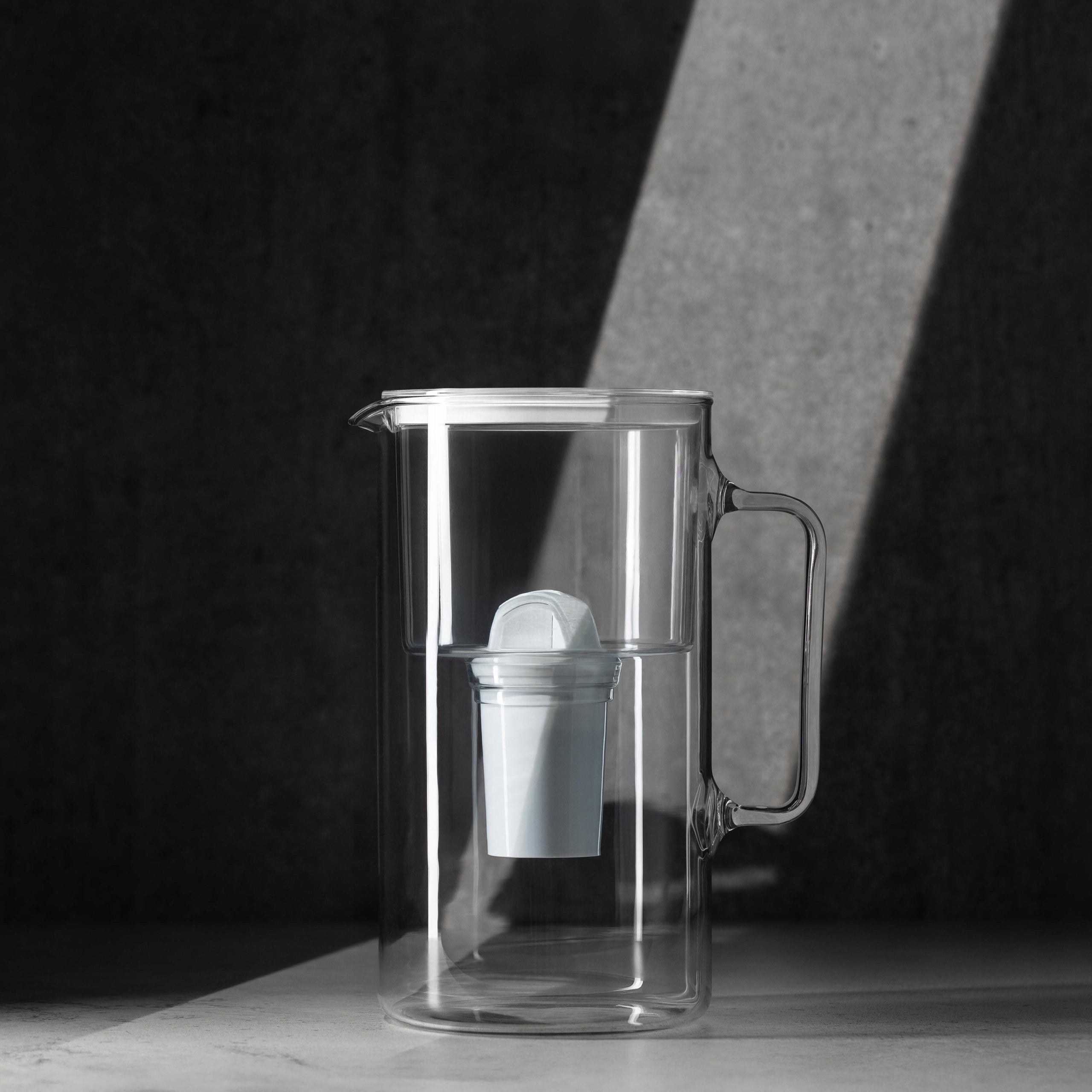 GLASS JUG WESSPER D2 BOROSILICATE 3l + 12x Filter Wessper aquaclassic Packaging status original