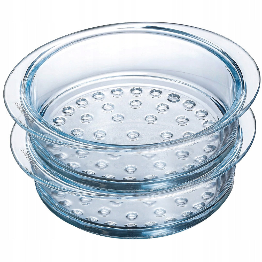 GLASS SIEVE FOR STEAMING CARTRIDGE HEAT-RESISTANT STEAMER 20cm 2L 2pcs.