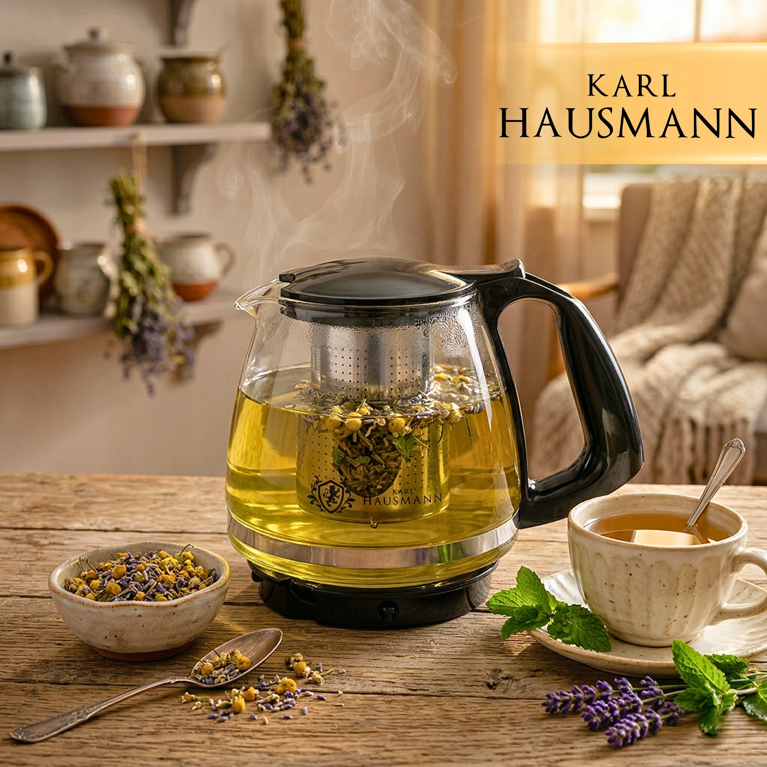 GLASS TEA POT FOR COFFEE HERBS WITH INFUSER 750ML HEAT-RESISTANT INFUSIONS Manufacturer code dzbanek filtrujacy szklany dzbanek żaroodporn