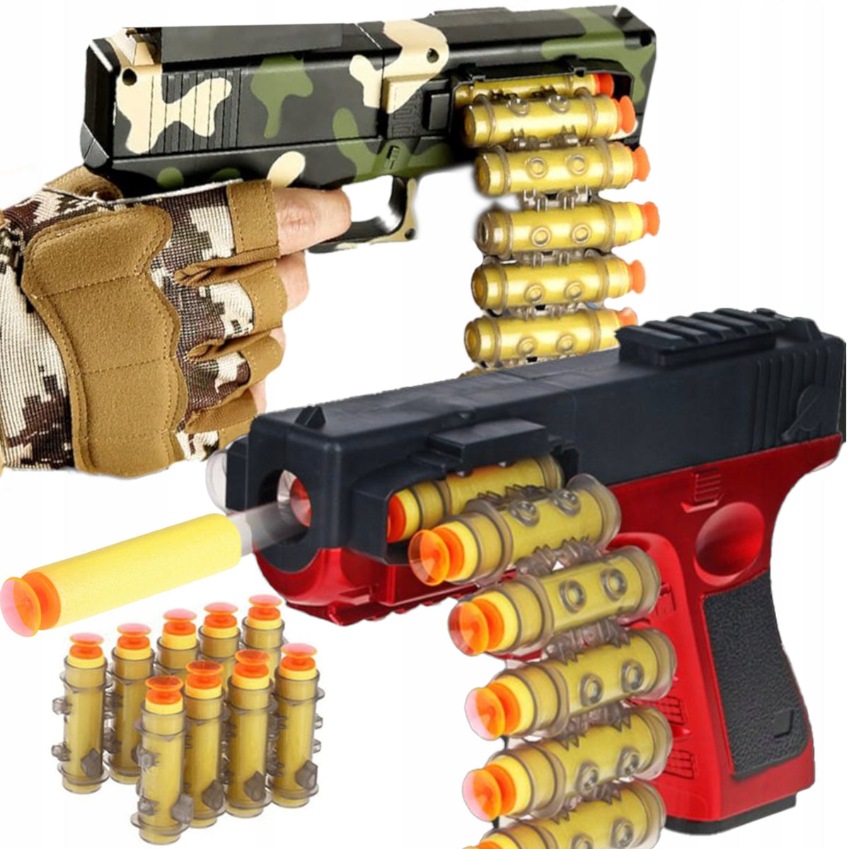 GLOCK ARROW GUN SEMI-AUTOMATIC NERF LAUNCHER + 20 ARROWS