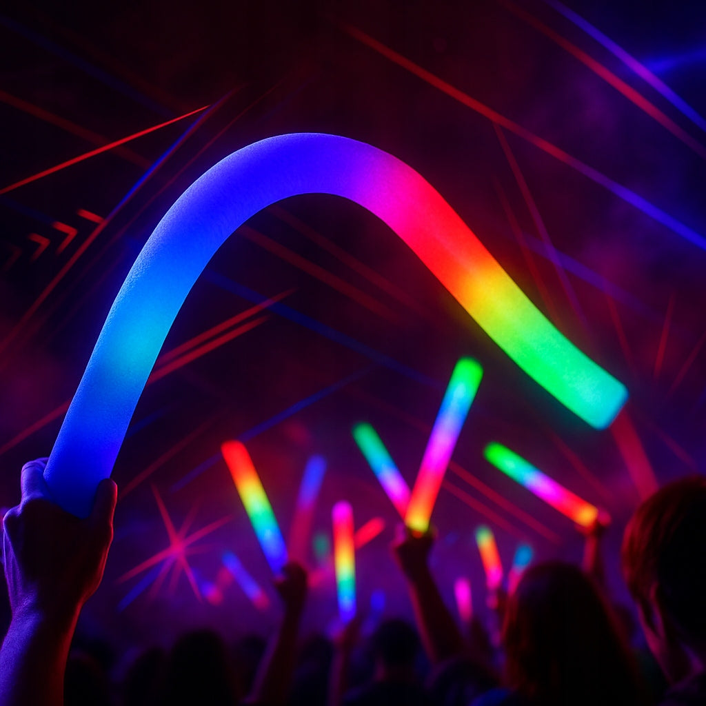 GLOWING LED BATONS Stick for Outdoor Party 10x Foam LIGHT SWORD Manufacturer code Prezent na dzień dziecka Pomysł JEDI RYCERZ
