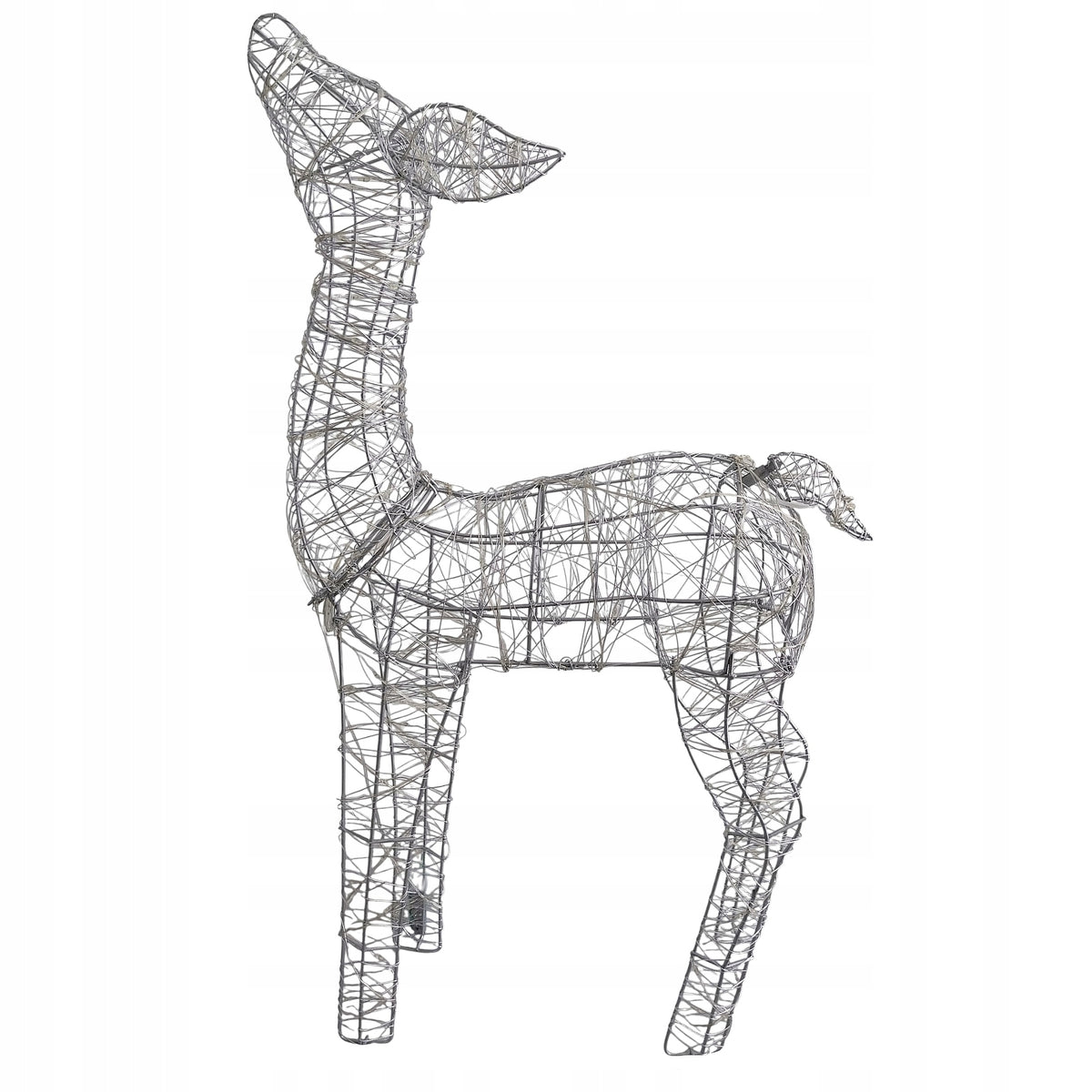GLOWING REINDEER LED CHRISTMAS DECORATION FIGURINE 70 cm WHITE COLD Brand no brand