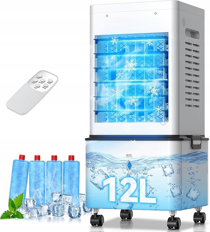 GLOWITE Mobile Water Heater 45W 12L Timer 24H Remote Control