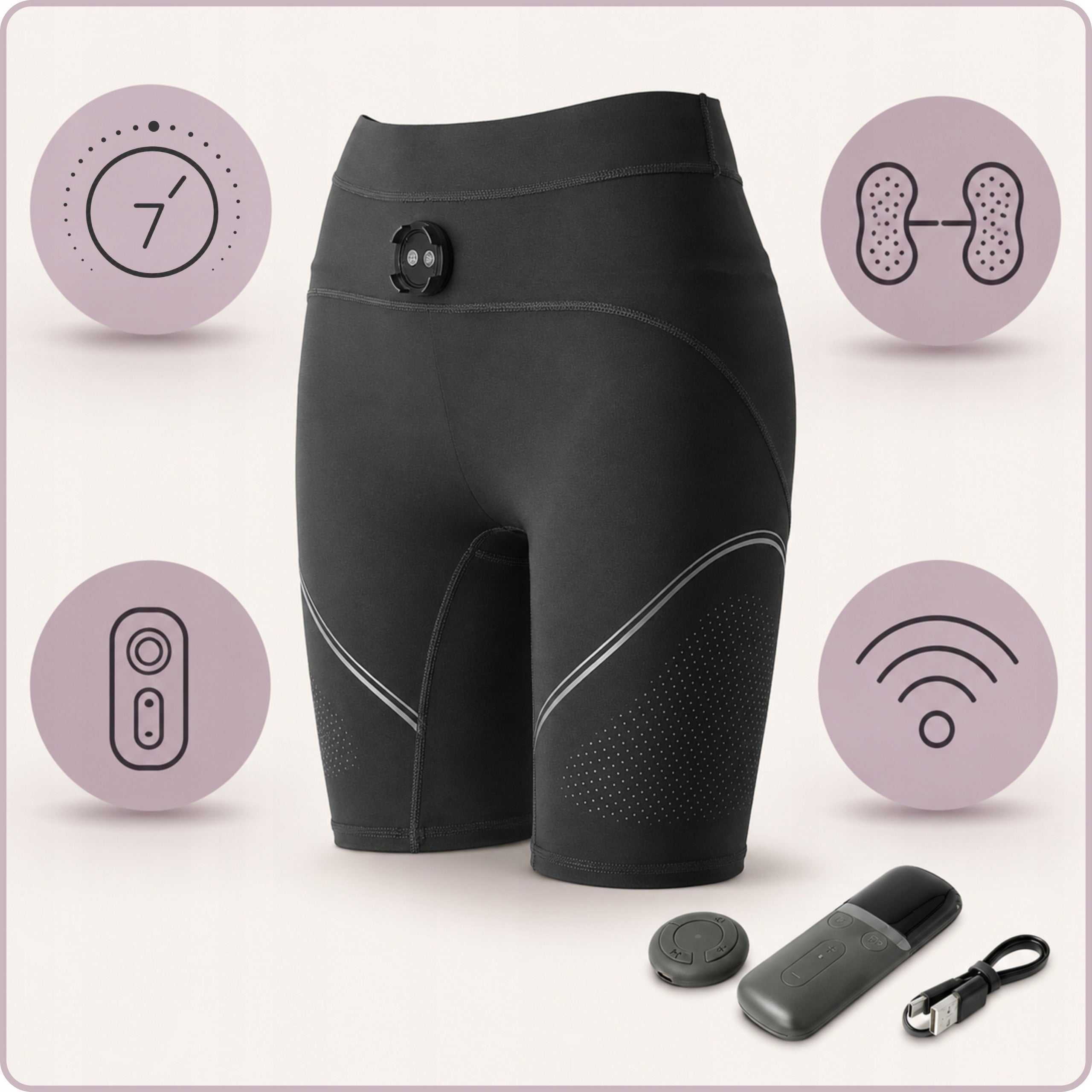 GLUTEAL MUSCLE ELECTROSTIMULATOR EMS LEGGINGS VONMIE L1 SLIMMING Packaging status original
