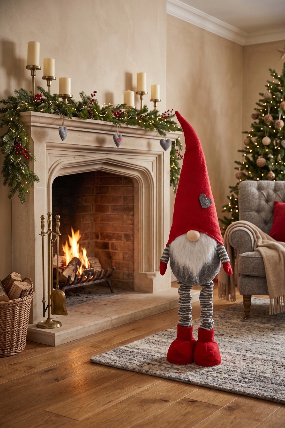 GNOME for gift LARGE Christmas XXL Santa Claus gnome FIGURINE JUMIhome Product height 83 cm