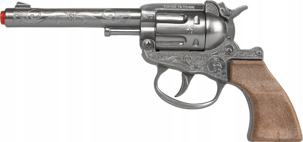 GONHER Metal cowboy revolver 18,5 cm + CARTRIDGES 101/0