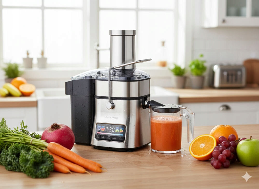 GÖTZE&JENSEN JM800X Juicer Dominant color silver/gray