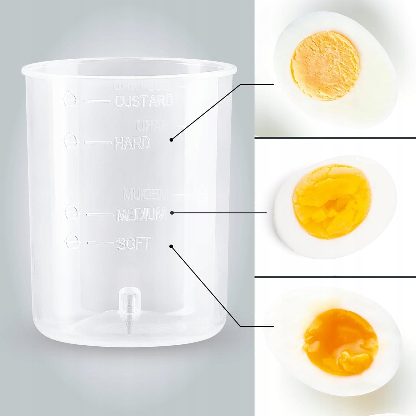 GOURMETmaxx Electric egg cooker for 7 eggs - energy-efficient, with Dominant color white
