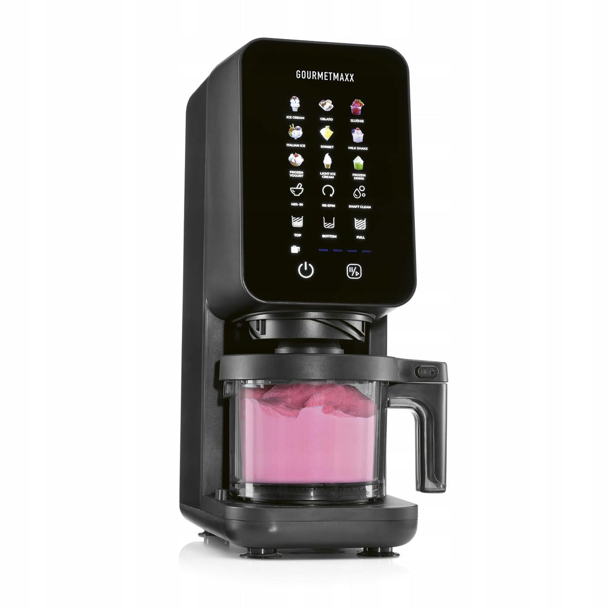 GOURMETmaxx SmoothUp Touch ice cream machine 700 W, 9 programs,