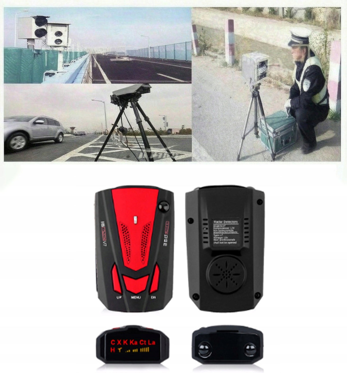GPS 360° Mobile and Laser Radar Detector with Voice