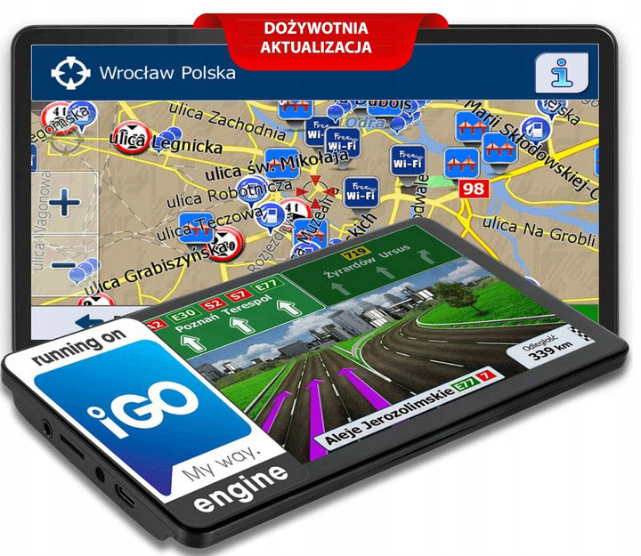 GPS Car Navigation for iGO Primo Truck 16GB USB C DN7