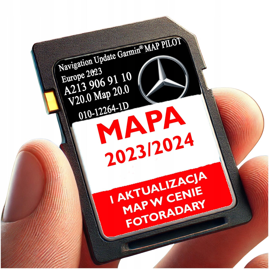 GPS MAP MERCEDES GARMIN HAS REMOTE CONTROL A213 V20 2023/2024 + UPDATE+RADARS