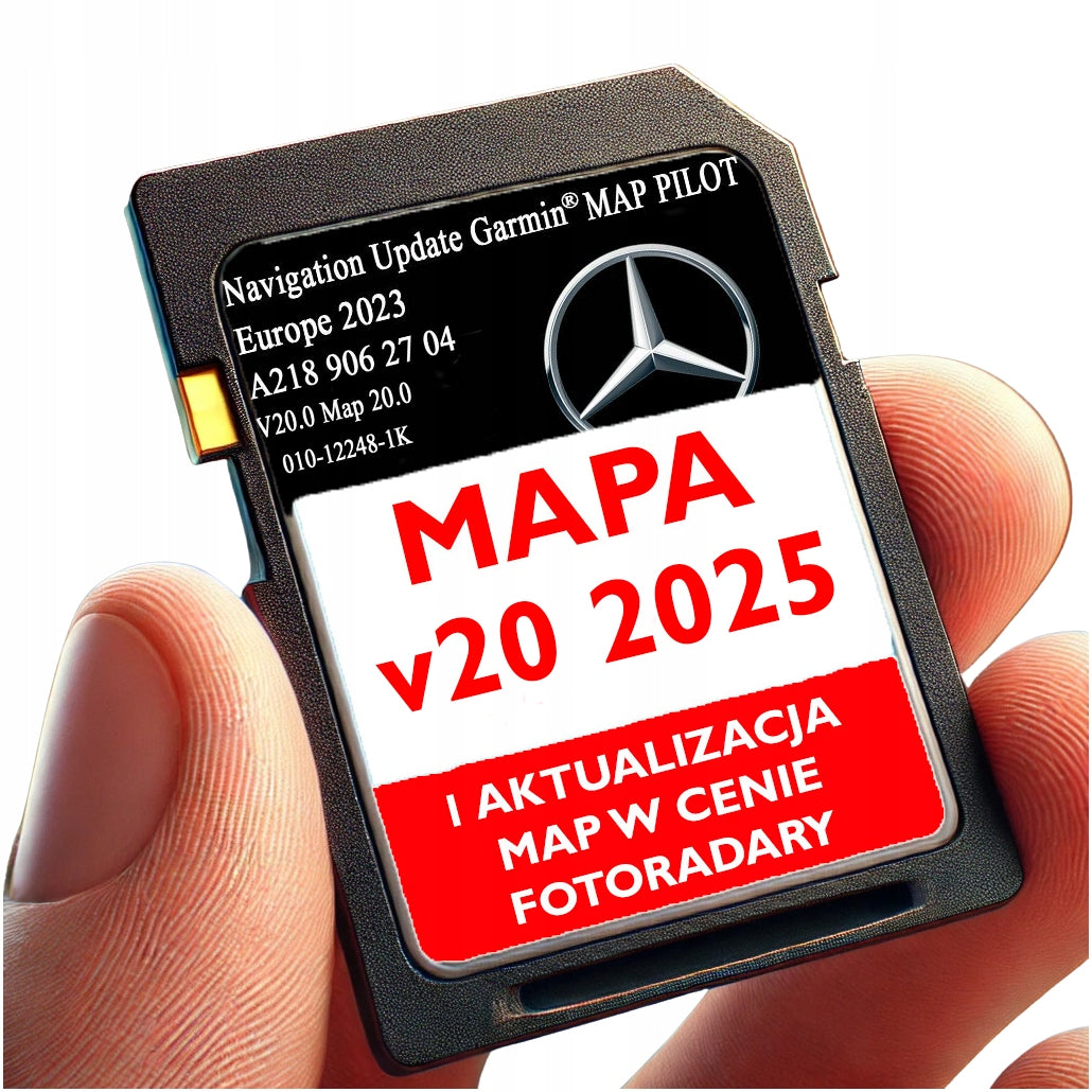 GPS MAP MERCEDES GARMIN HAS REMOTE CONTROL A218 V20 2023/2024 + UPDATE+RADARS