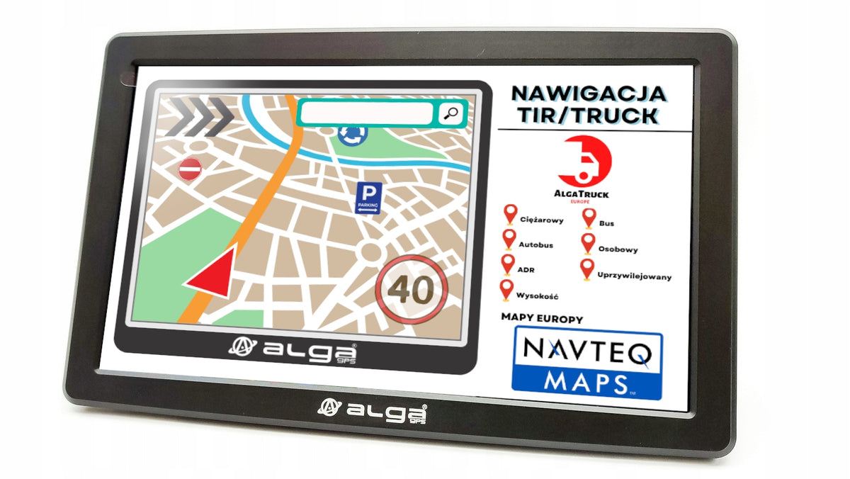 GPS Navigation Alga A9 PRO 9" AlgaTrack 2026 Tir/Bus ADR Manufacturer code ALGA A9 PRO