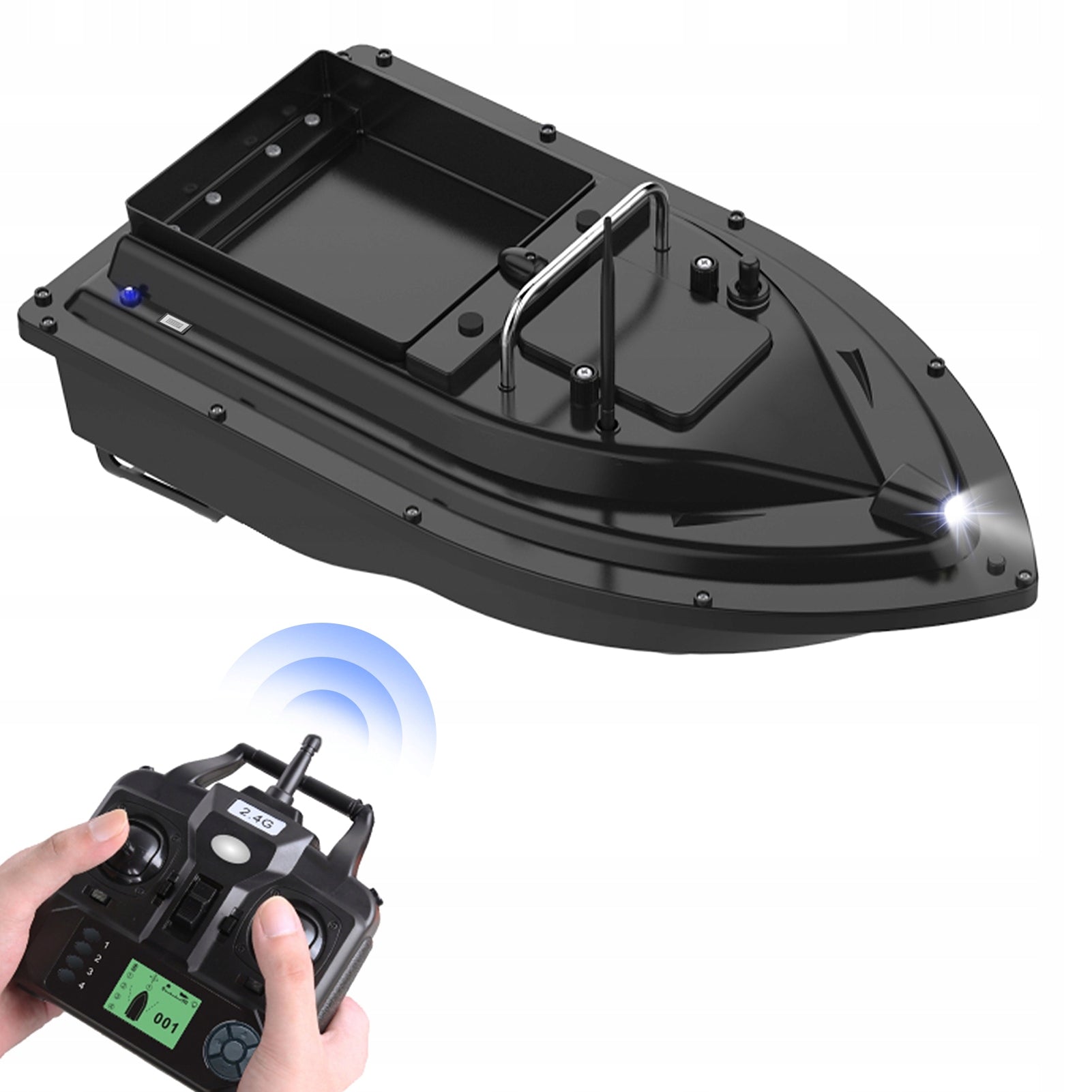 GPS POWERED BOAT D16E 500M WITH AUTOMATIC RETURN 10000mAh WITH BAG