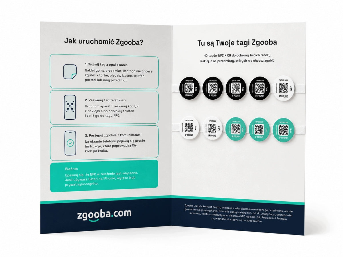 GPS location of the place of finding - Zgooba - protection 10 things Packaging status original