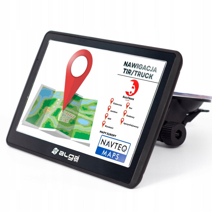 GPS navigation Alga SEVEN PRO 7' - Programme for truck TIR/ADR 2026 Manufacturer code ALGA SEVEN PRO Navteq