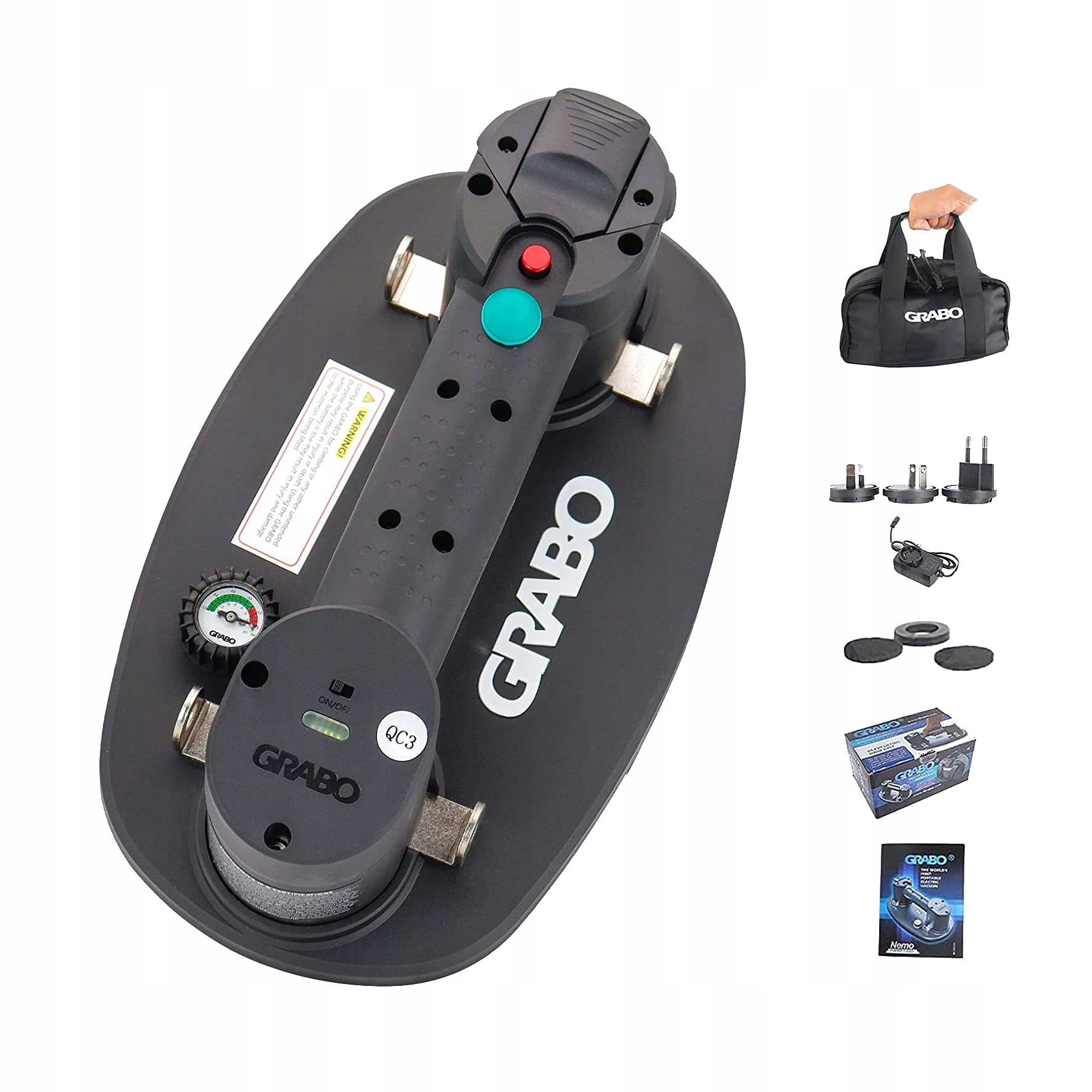 GRABO NEMO VACUUM GRIPPER PROFESSIONAL MATERIAL BAG Manufacturer code GRAB220