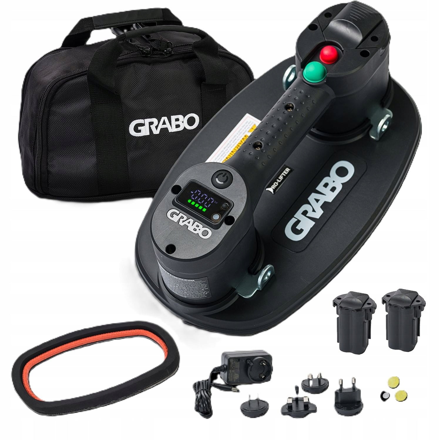 GRABO PRO LIFTER 20 Vacuum Gripper Suction Cup 2xAku 2,6Ah Bag
