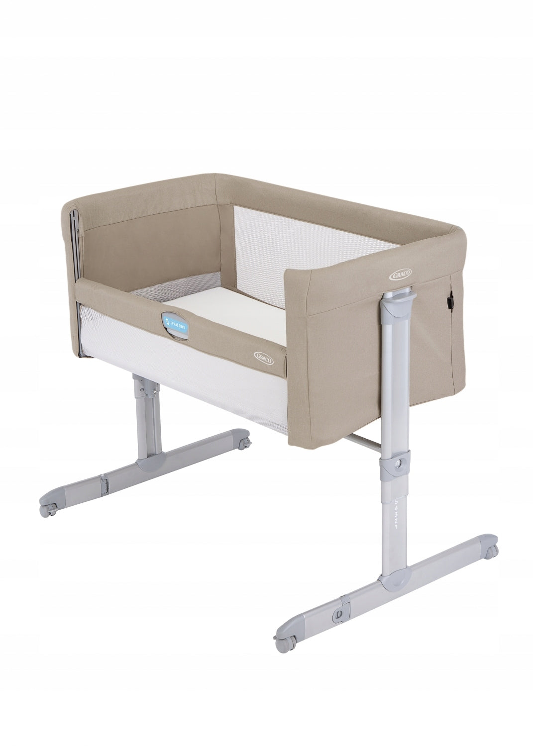 GRACO Baby Crib Sweet2Sleep 3in1, Bag Wheels Mattress Belt