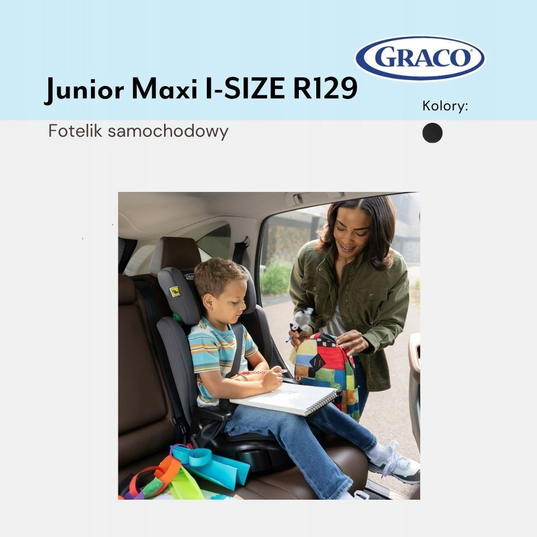 GRACO Junior Maxi I-Size R129 Navy Car Seat Brand Graco