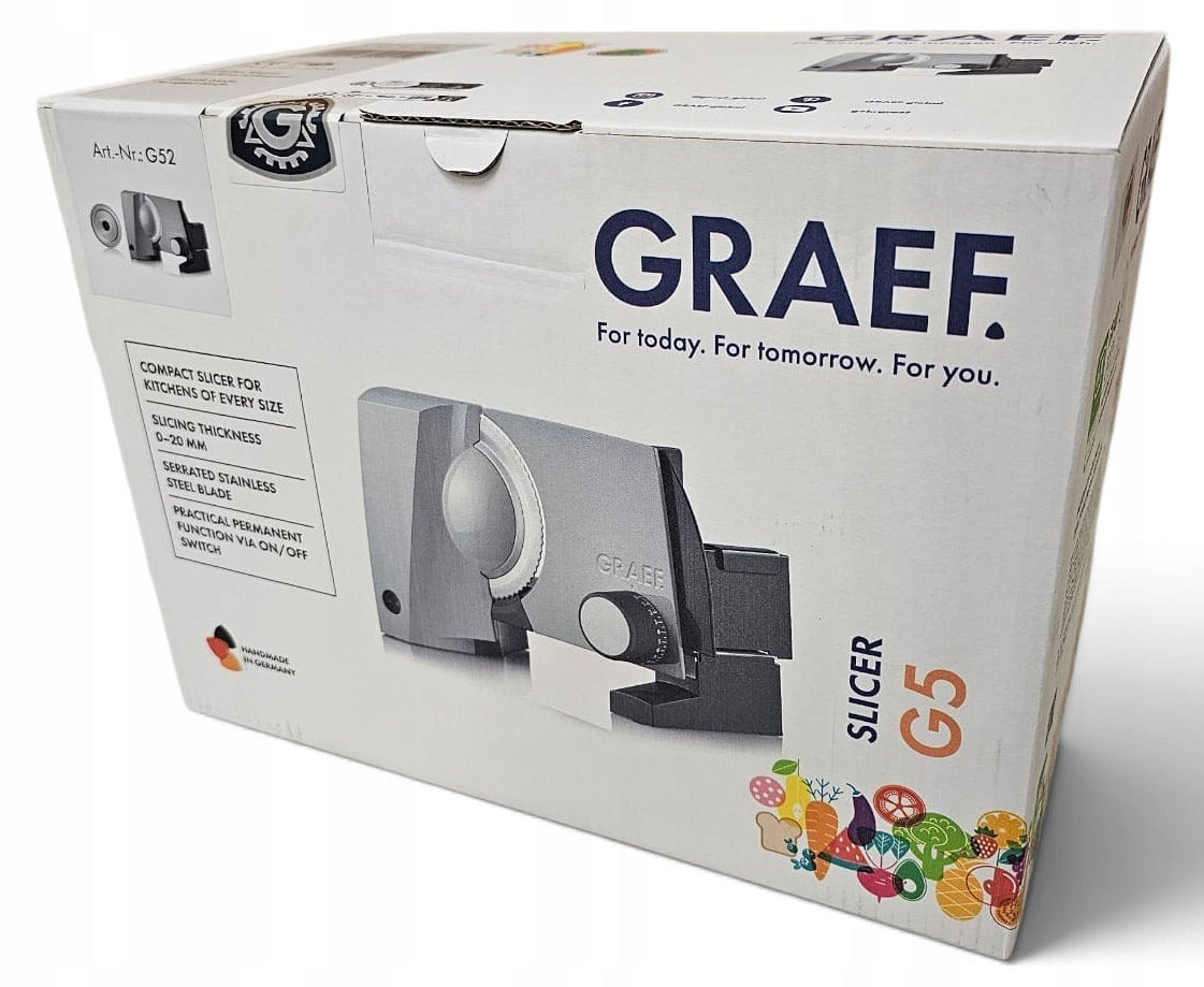 GRAEF G52 SLICER FOR BREAD AND COLD CUTS 2 BLADES 170W Manufacturer code G52