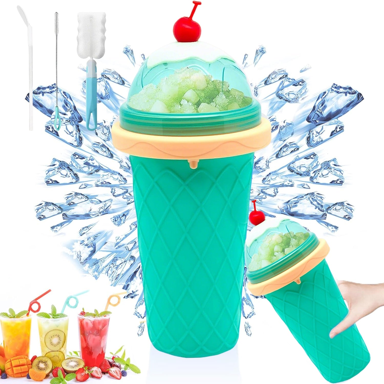 GRANITA SLUSHY SHAKER CUP FOR MAKING ICE CREAM SORBETS FROZEN DRINKS
