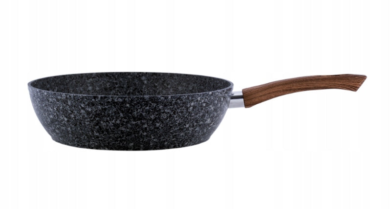 GRANITE FRYING PAN THICK WOK GAS INDUCTION 28cm KAMILLE Brand Kamille