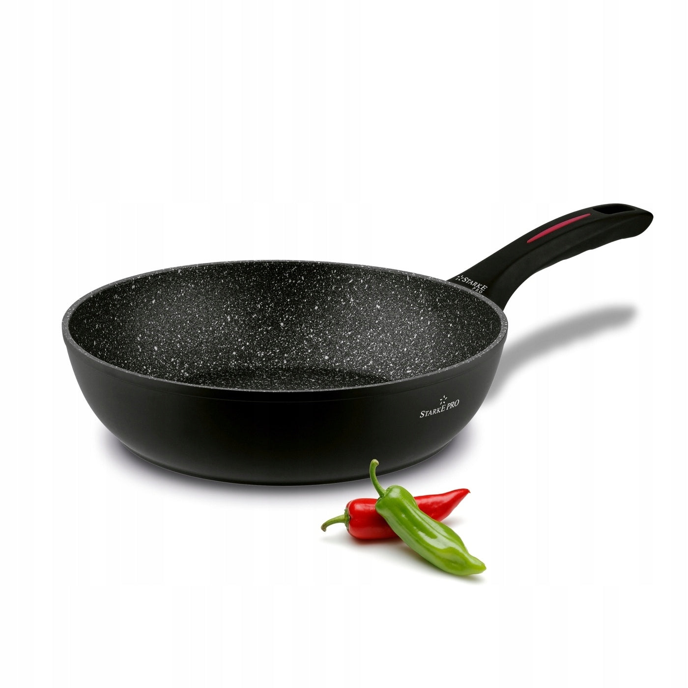 GRANITE PAN Deep Non-STICK Induction Starke Pro Piccante 28